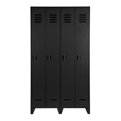 WOOOD Lockerkast 'Stijn' 2-deurs, kleur Zwart