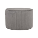 LABEL51 Poef 'Tibo' Rib, kleur Grijs