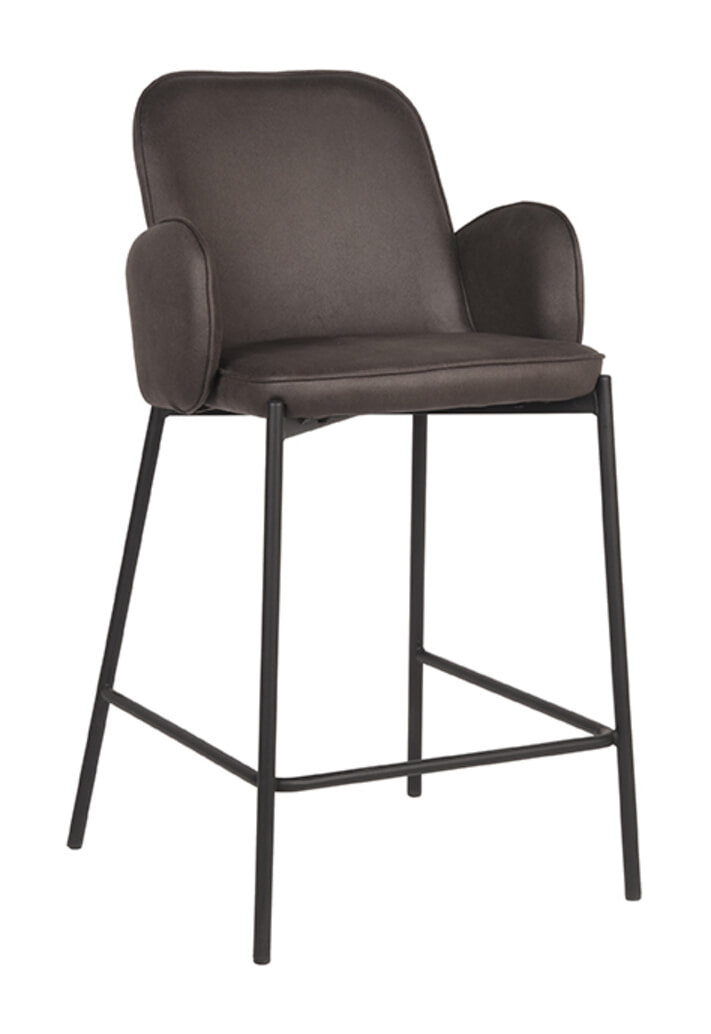 LABEL51 Barkruk 'Jari' Microfiber (zithoogte 65cm)