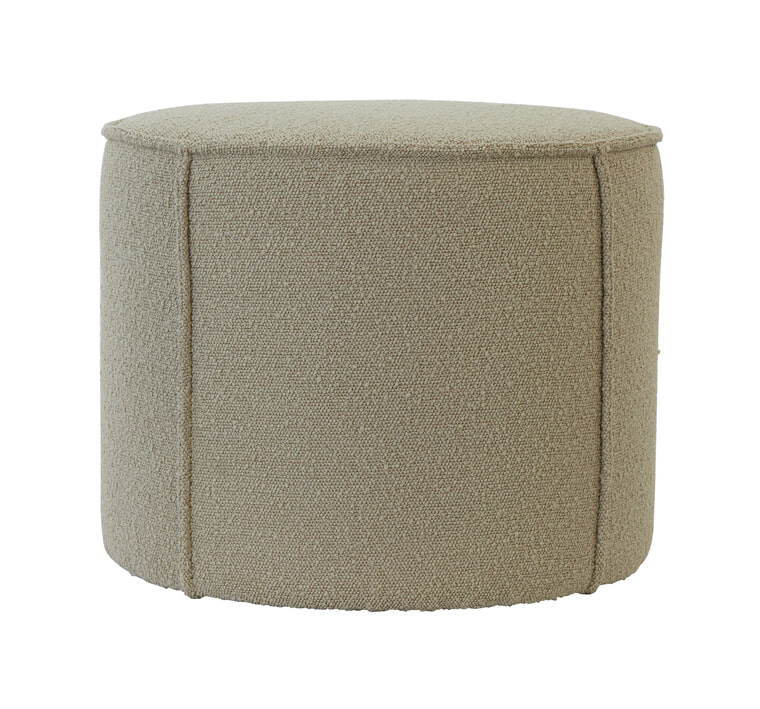 Light & Living Poef 'Haeley' Bouclé, kleur Karamel Light & Living Poef 'Haeley' Bouclé, kleur Karamel