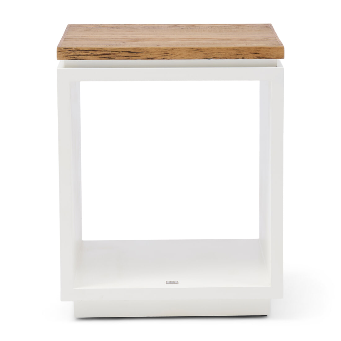 Rivièra Maison Bijzettafel Lake House Eikenhout, 45 x 45cm - Wit