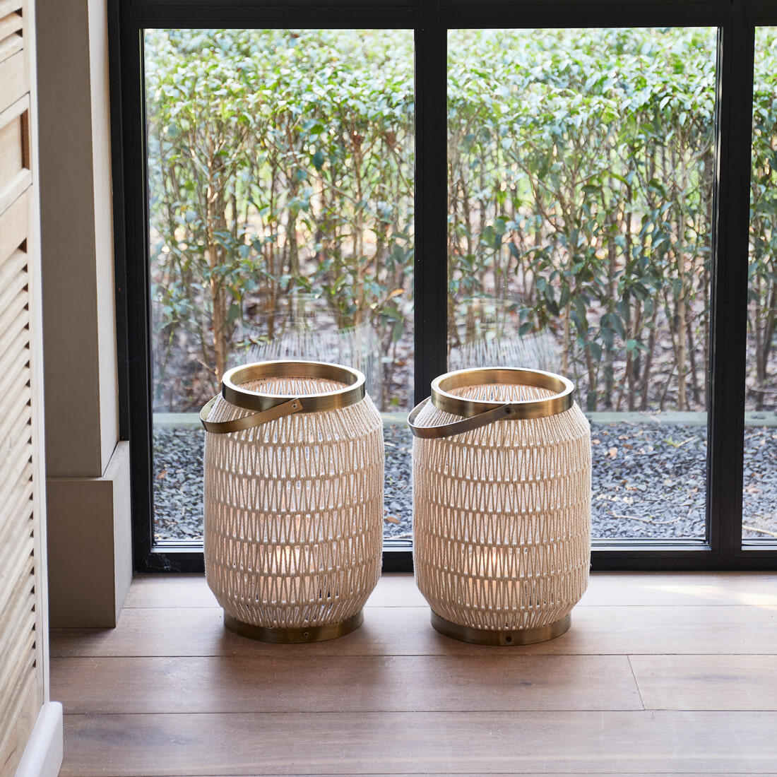 Rivièra Maison Windlicht 'San José' Katoenen touw, 56cm