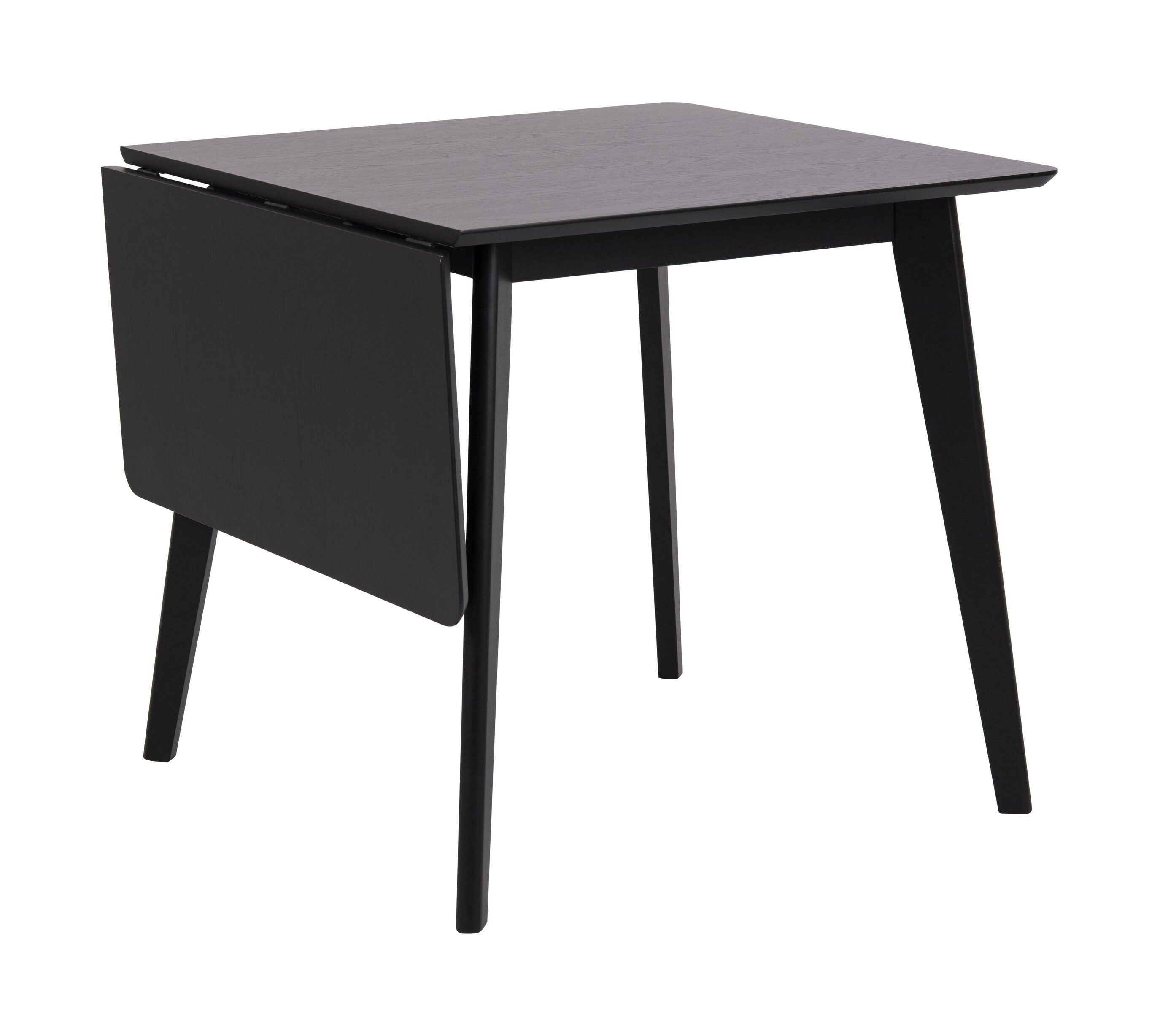 Sohome Uitschuifbare Eettafel 'Kennita' 80-120 x 80cm, kleur Zwart