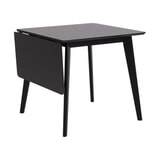 Bendt Uitschuifbare Eettafel 'Torkil' 80-120 x 80cm, kleur Zwart