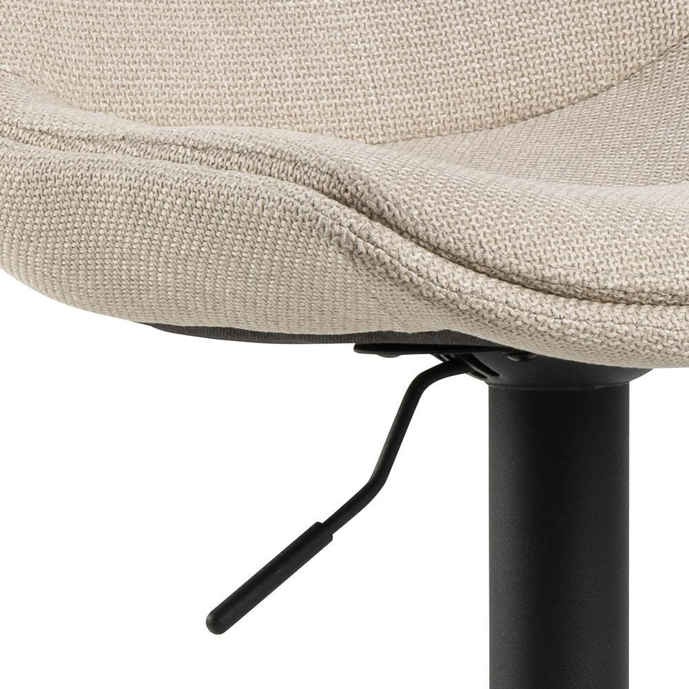 Bendt Draaibare Barkruk 'Labarron' kleur Beige (zithoogte 65-86cm)