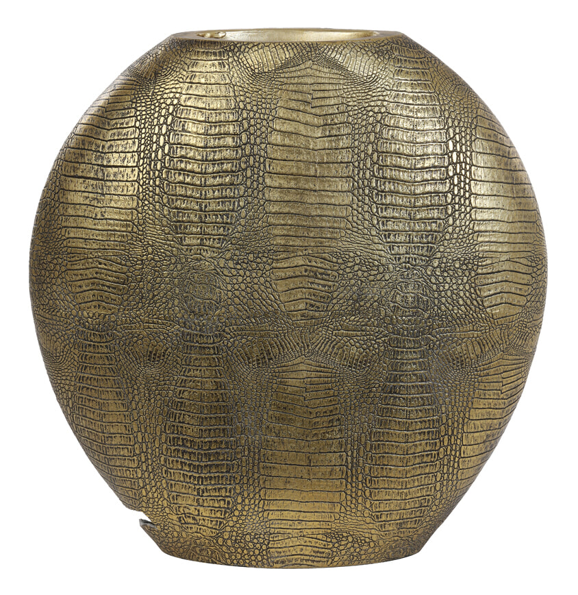 Light & Living Vaas Skeld 50cm - Antiek Brons