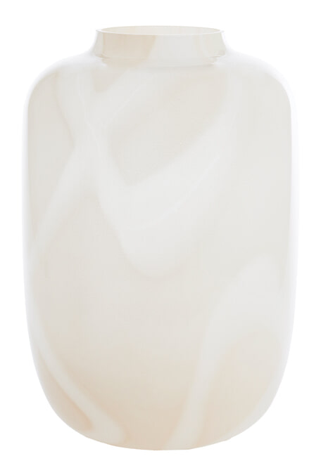Light & Living Vaas 'Kobala' 50cm, kleur Zand/Crème