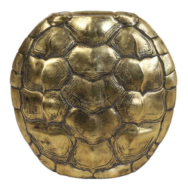 Light & Living Vaas 'Turtle' 30cm, kleur Antiek Brons
