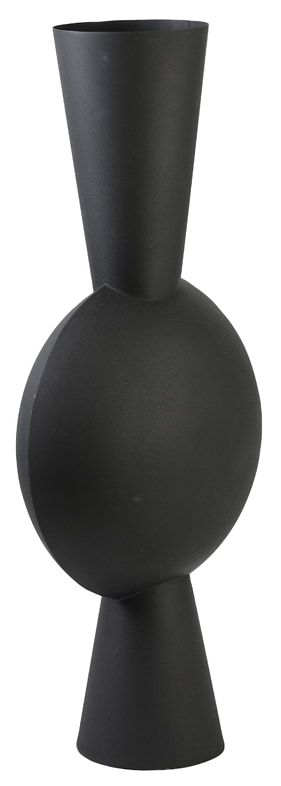 Light & Living Vaas 'Kavandu' 81cm, kleur Mat Zwart