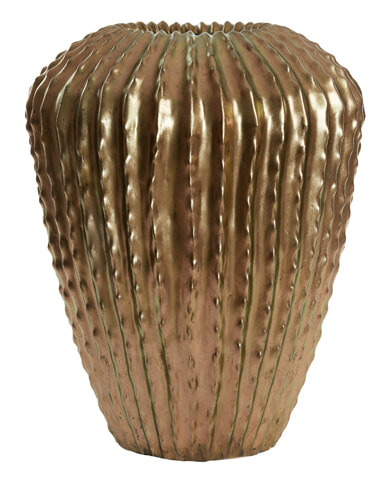 Light & Living Vaas Cacti 65cm hoog - Antiek Brons
