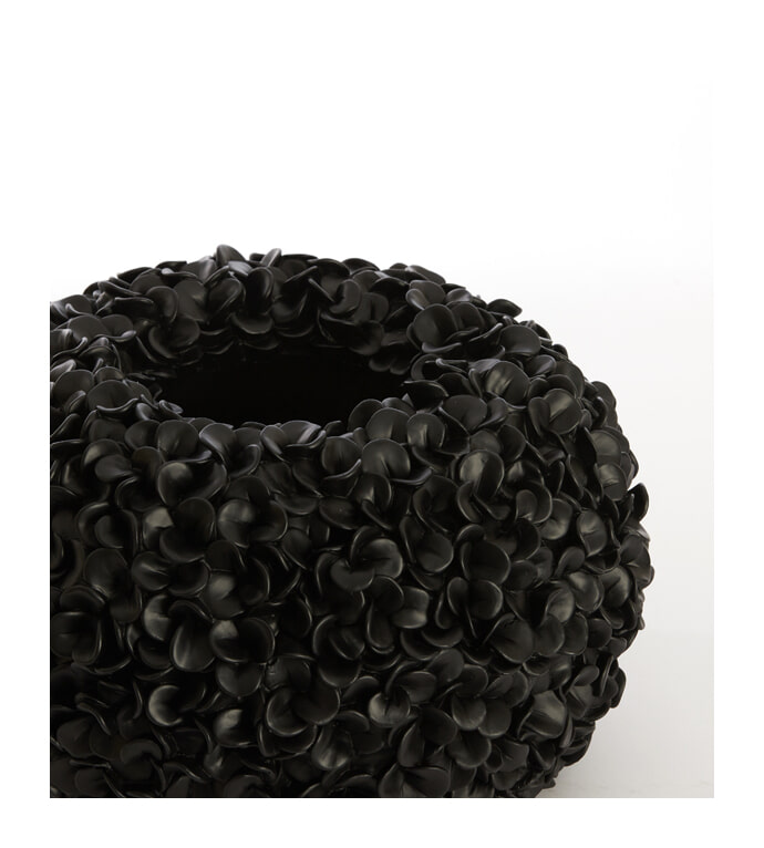 Light & Living Vaas 'Phylia' ø38cm, kleur Mat Zwart