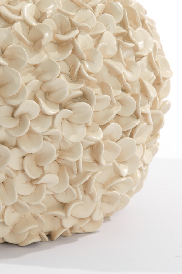 Light & Living Vaas 'Phylia' ø38cm, kleur Crème