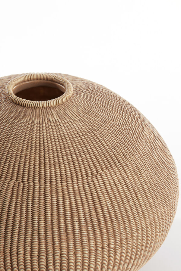 Light & Living Vaas 'Valerie' 27cm, kleur Lichtbruin