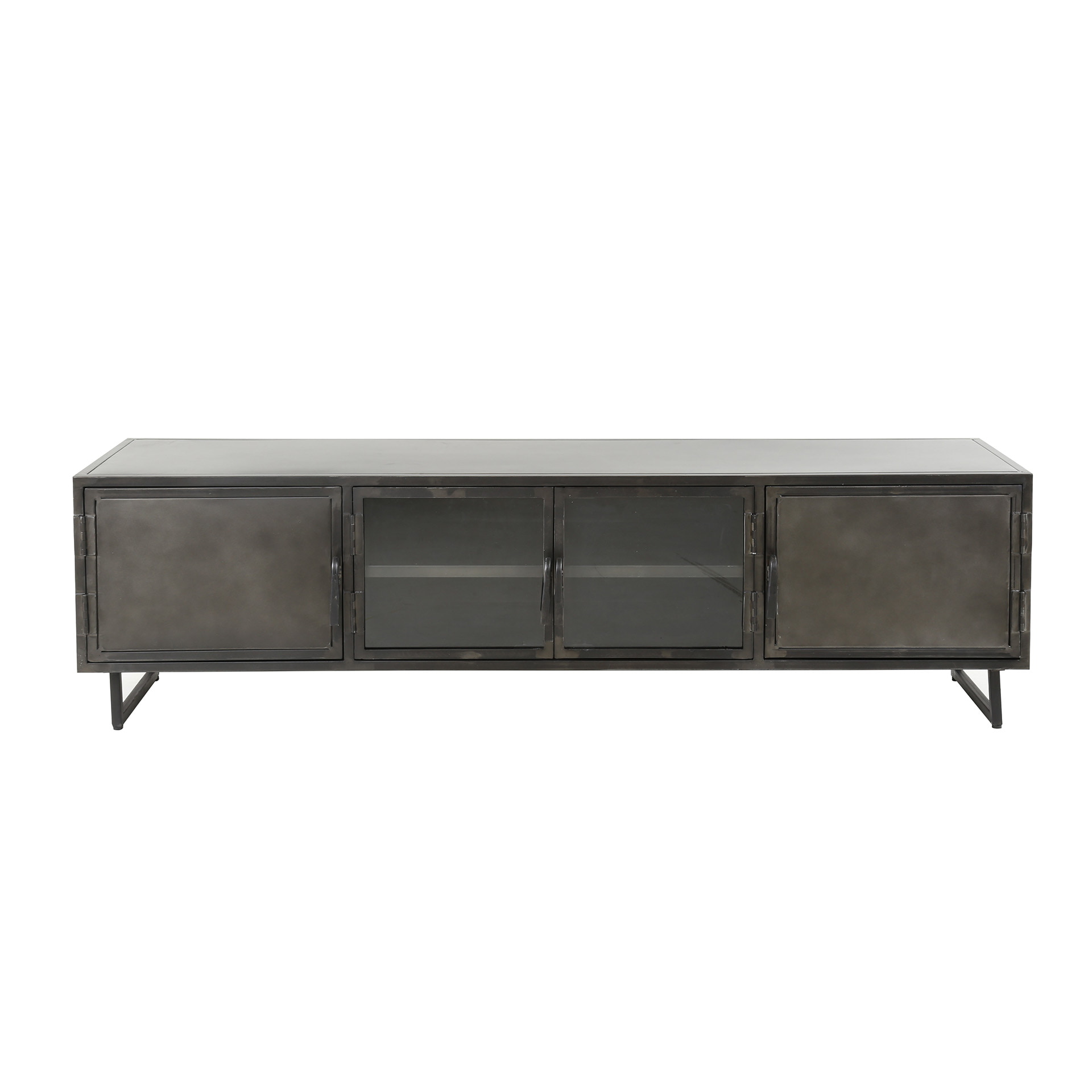 LifestyleFurn TV-meubel 'Rudi' 180cm, kleur Gun Metal