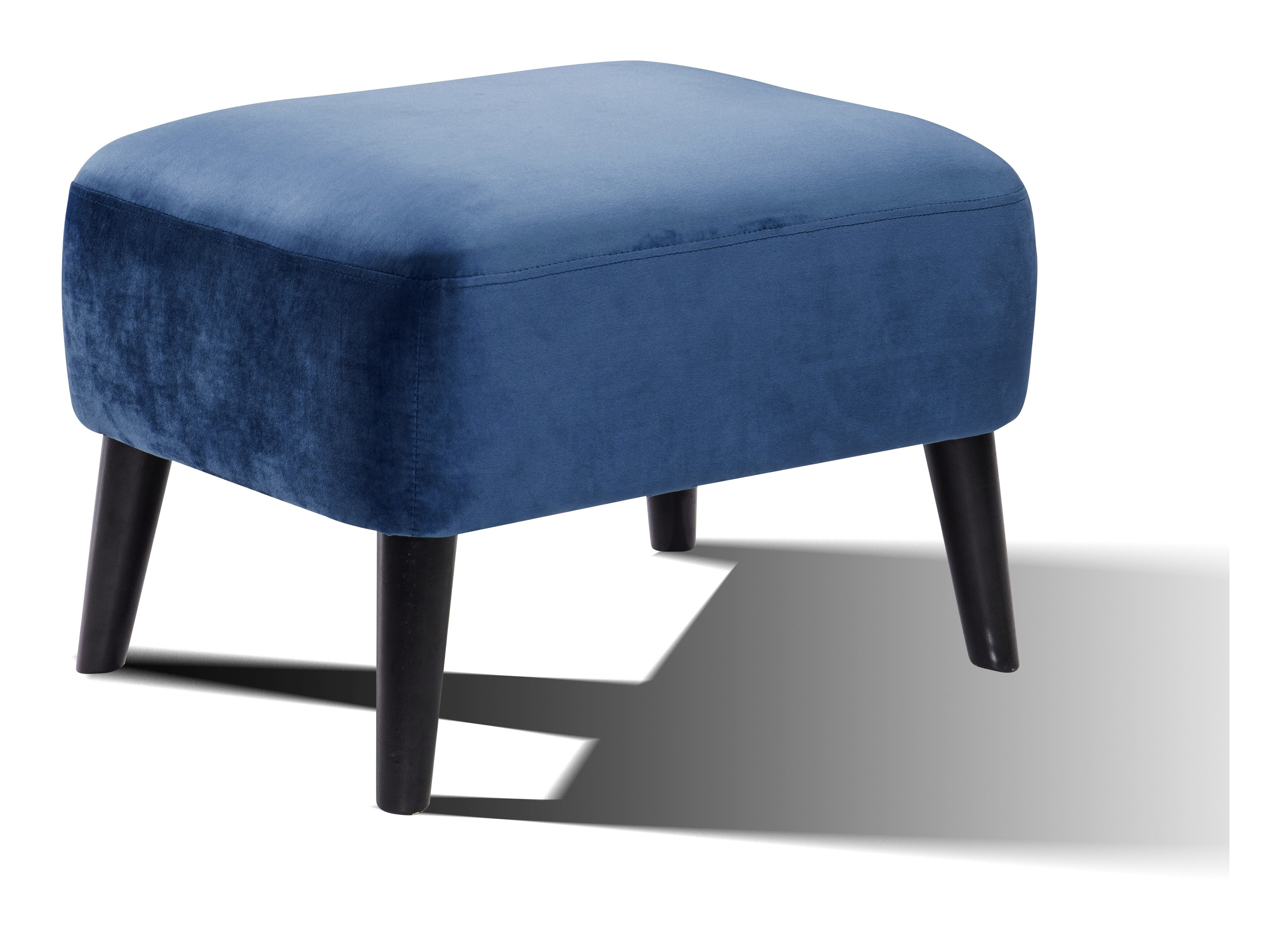Artistiq Hocker 'Belinda' Velvet, kleur Blauw Artistiq Hocker 'Belinda' Velvet, kleur Blauw