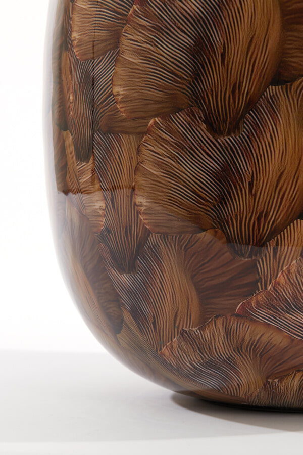 Light & Living Vaas 'Milos' 40cm, kleur Bruin