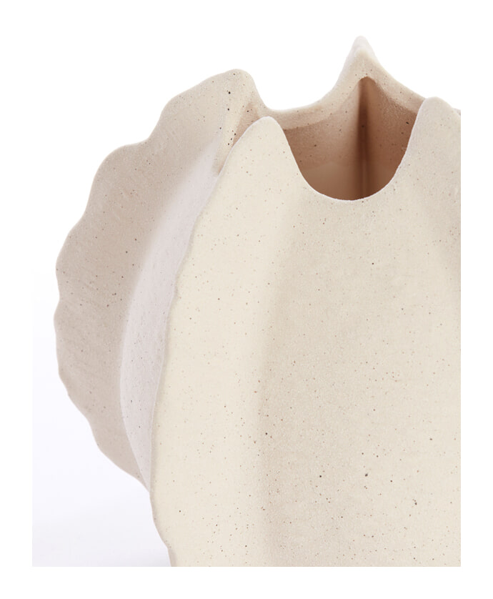 Light & Living Vaas 'Kelapa' Keramiek, 23cm, kleur Crème
