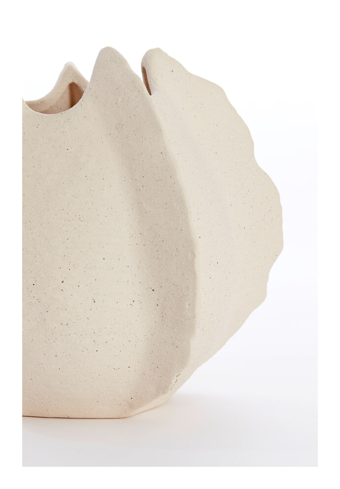 Light & Living Vaas 'Kelapa' Keramiek, 23cm, kleur Crème