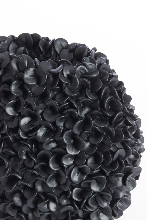 Light & Living Vaas 'Phylia' 39cm, kleur Mat Zwart