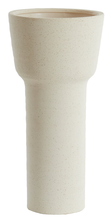 Light & Living Vaas 'Alsacia' Keramiek, 46cm, kleur Mat Crème