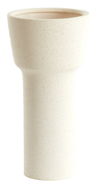 Light & Living Vaas 'Alsacia' Keramiek, 38cm, kleur Mat Crème