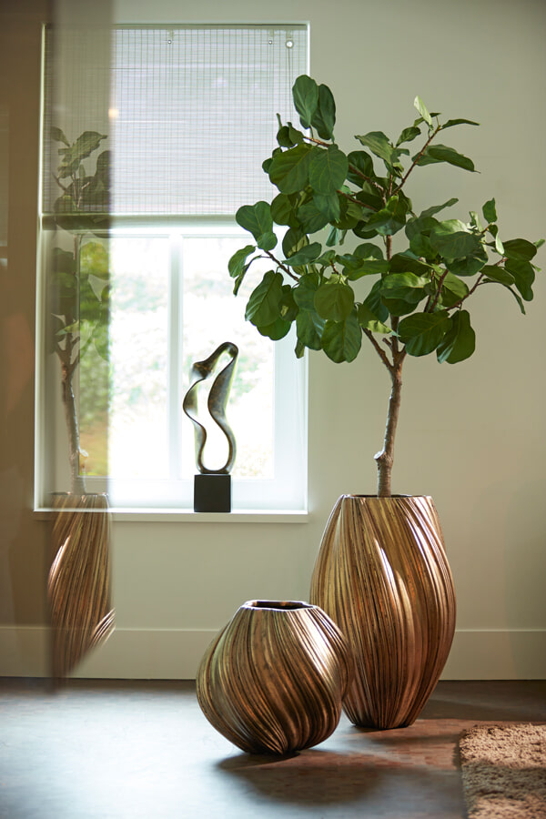 Light & Living Vaas 'Yatung' 32cm, kleur Antiek Brons
