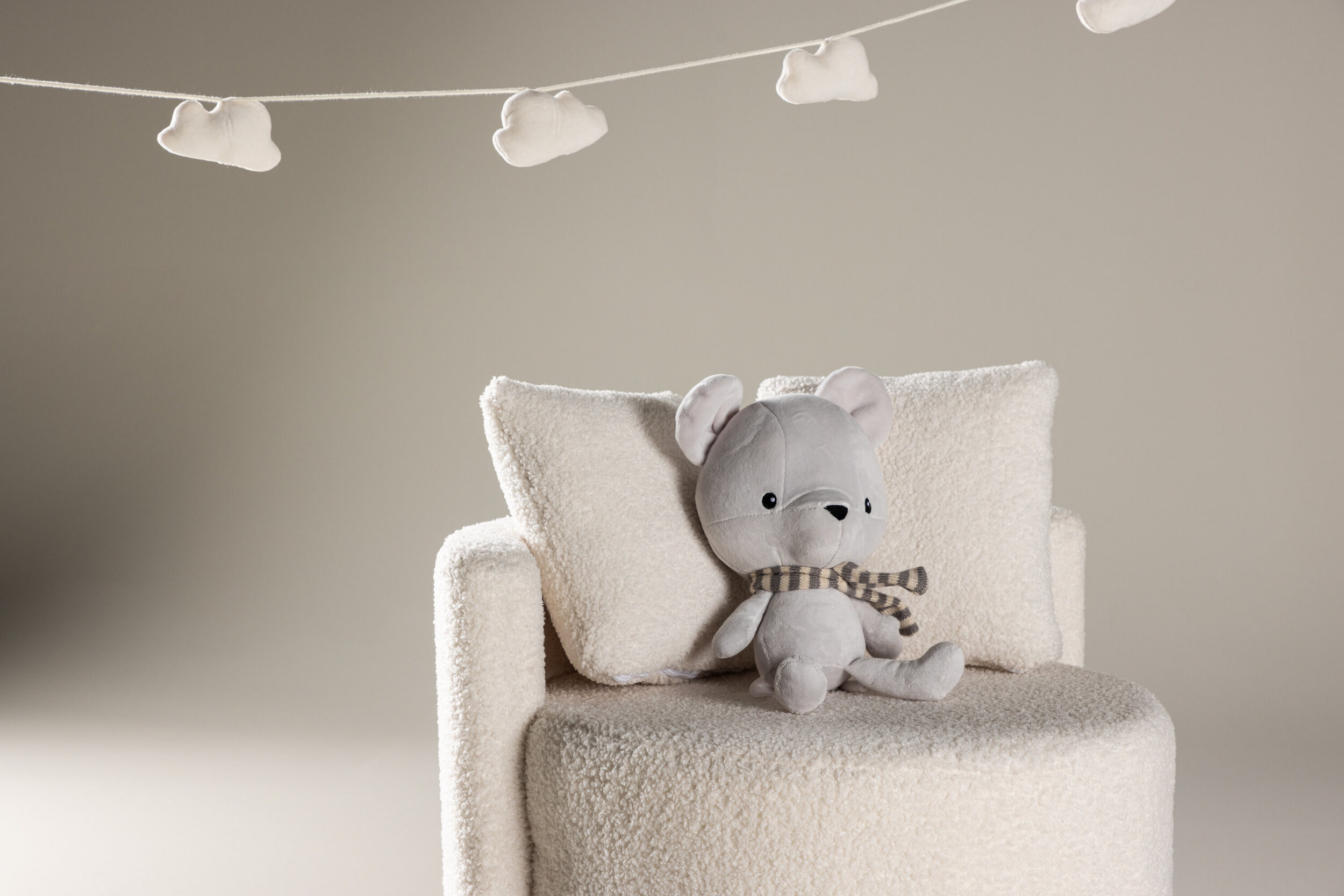 Nohr Kinderstoel 'Keeli' Teddy, kleur Beige