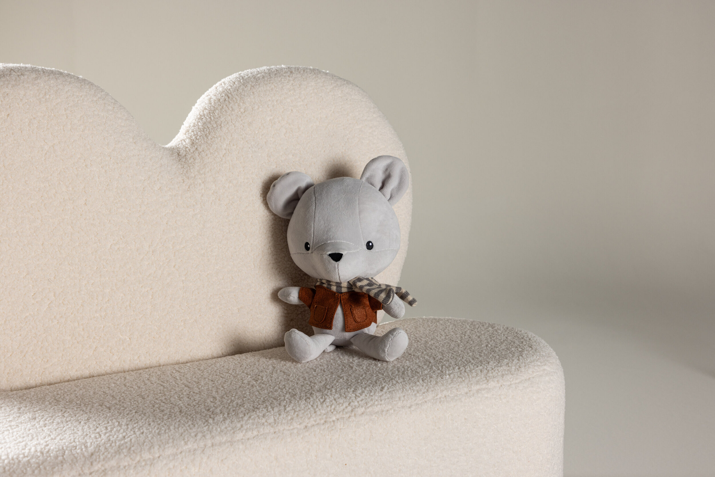 Nohr Bankje 'Niki' Teddy, kleur Beige