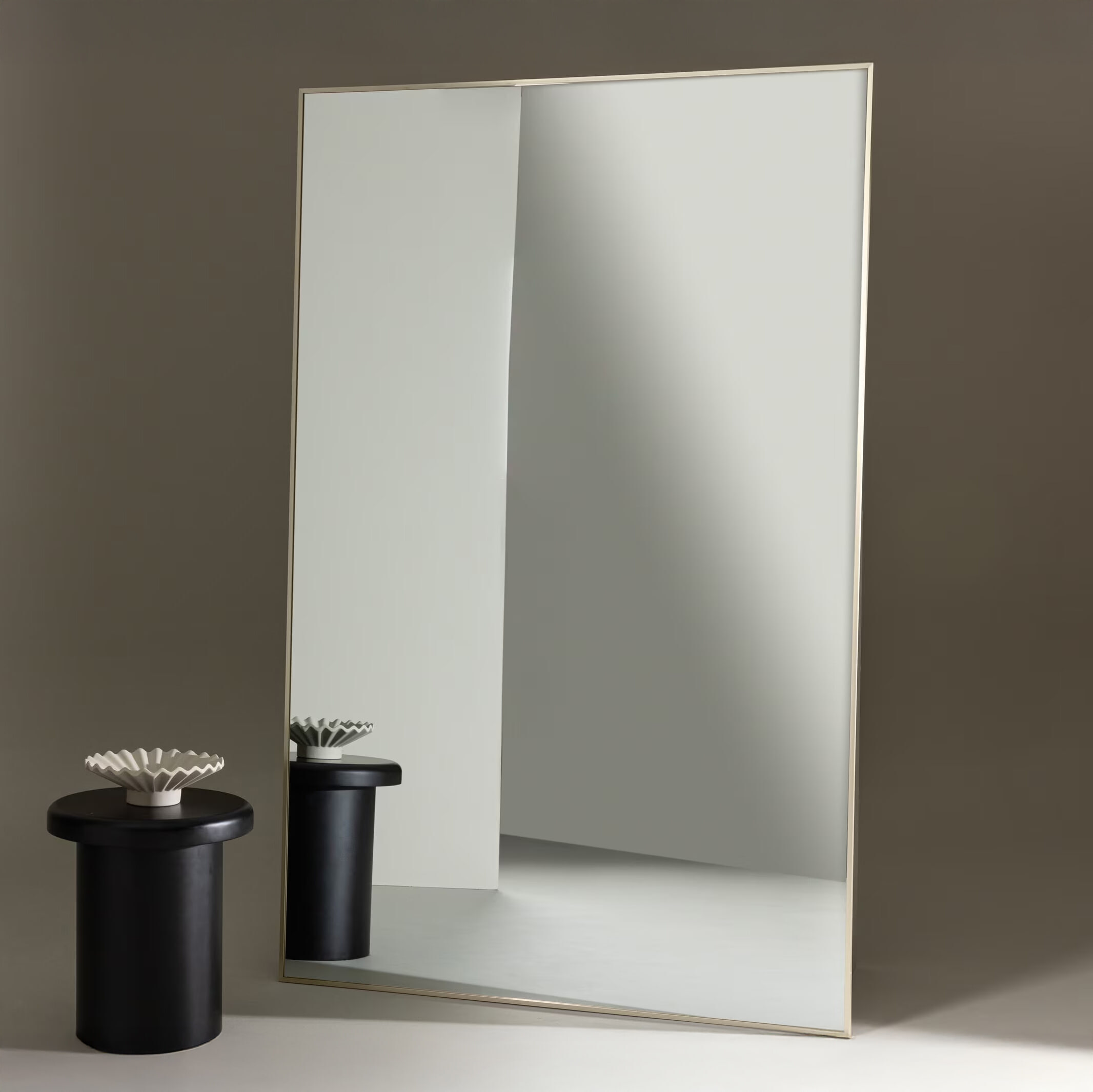 Nohr Brede Passpiegel 'Kimiko' 190 x 120cm, kleur Beige