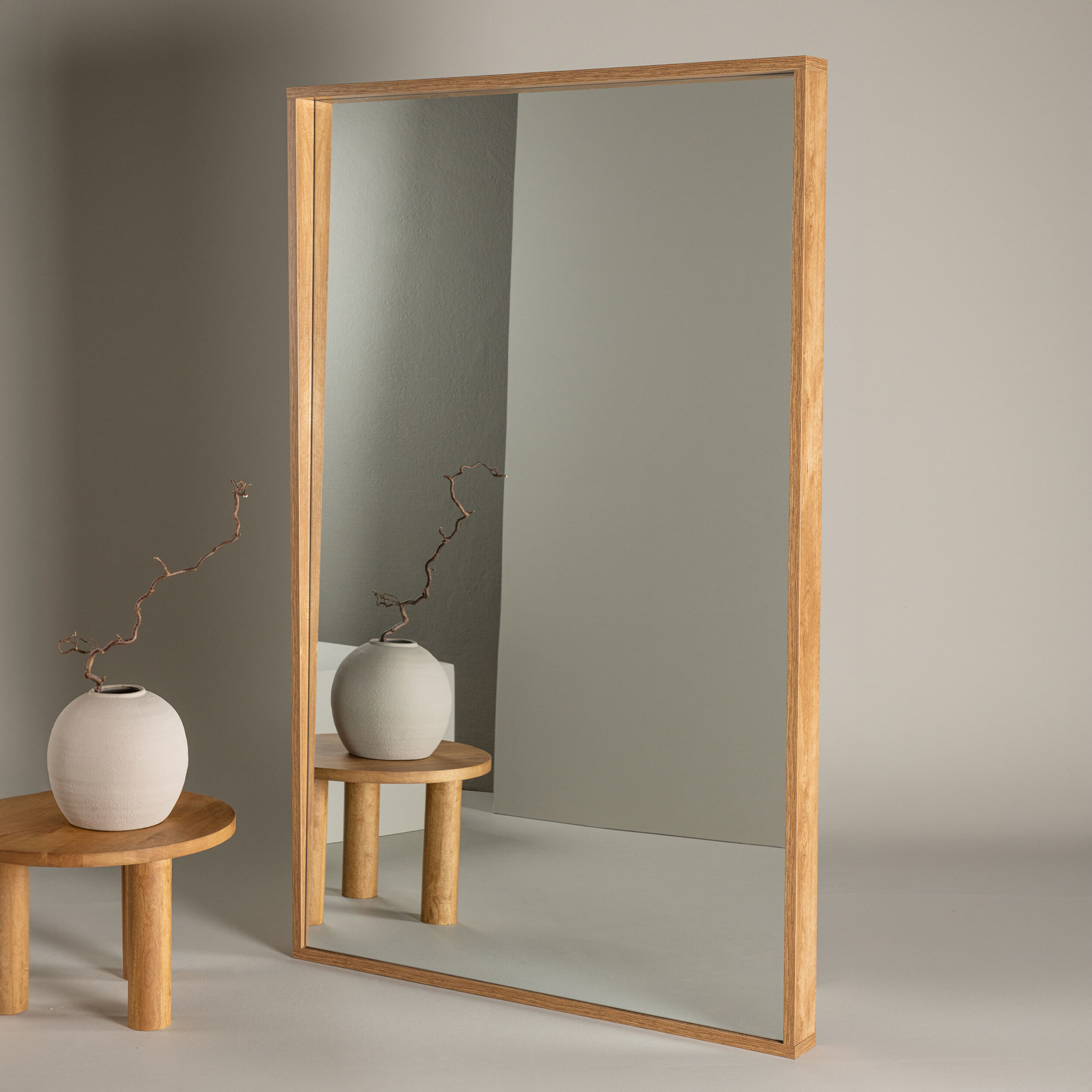 Nohr Brede Houten Spiegel 'Santosh' 196 x 125cm