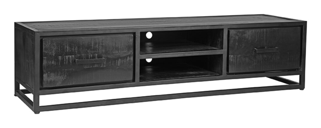 LABEL51 TV-meubel 'Chili' Zwart Mangohout, 160cm