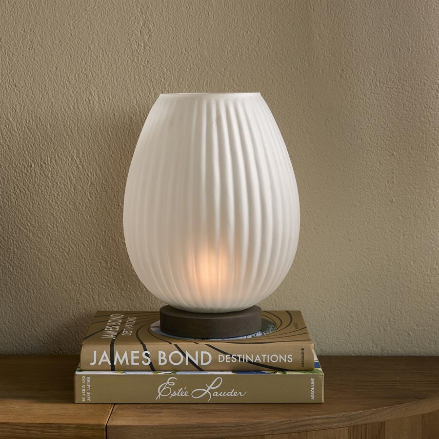 Rivièra Maison Windlicht 'Major' Glas en mangohout