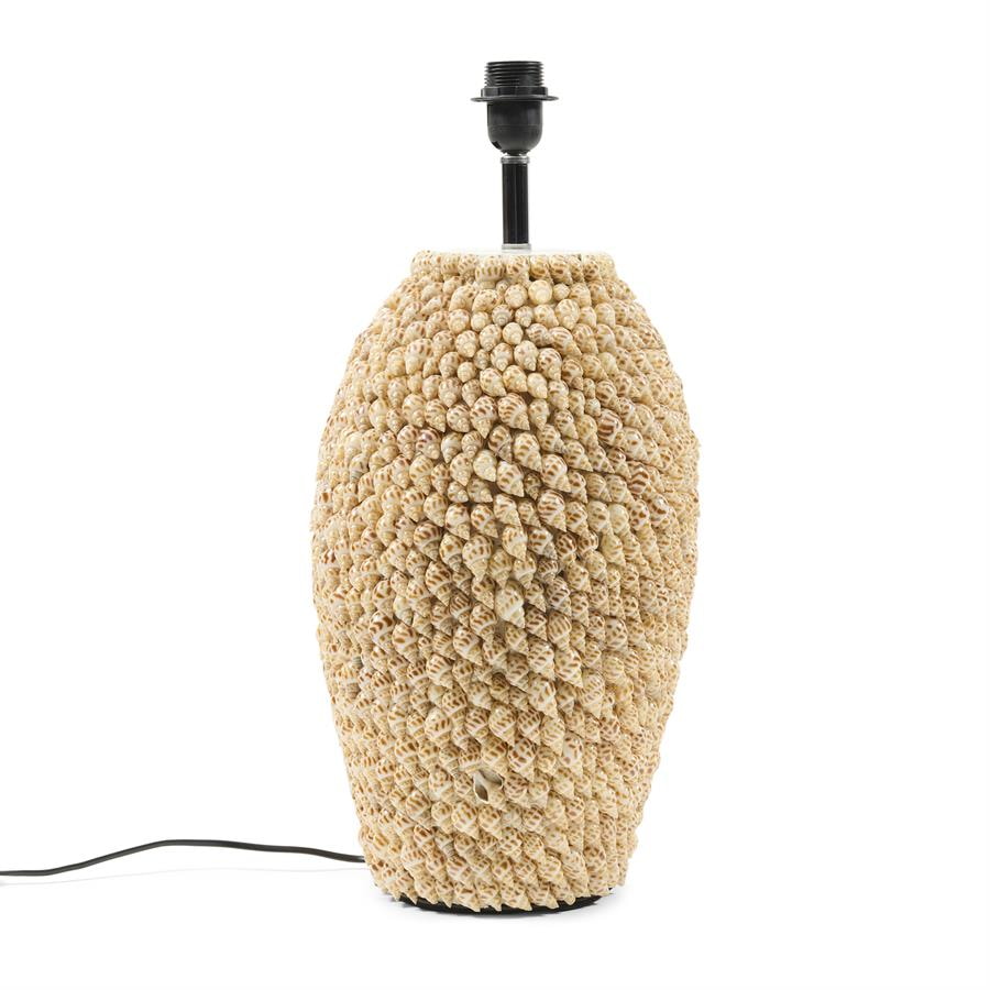 Rivièra Maison Tafellamp Coco Bay Schelpen, 42cm (excl. kap) - Naturel