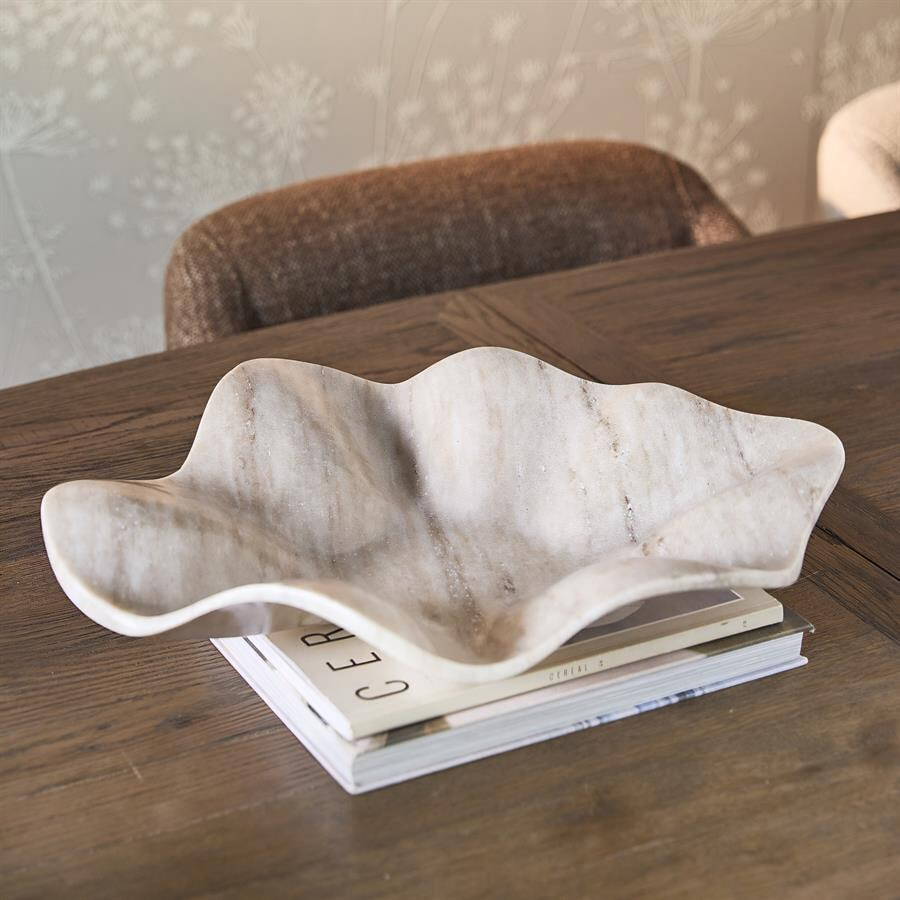 Rivièra Maison Schaal 'Ribani' Marmer, 35 x 38cm