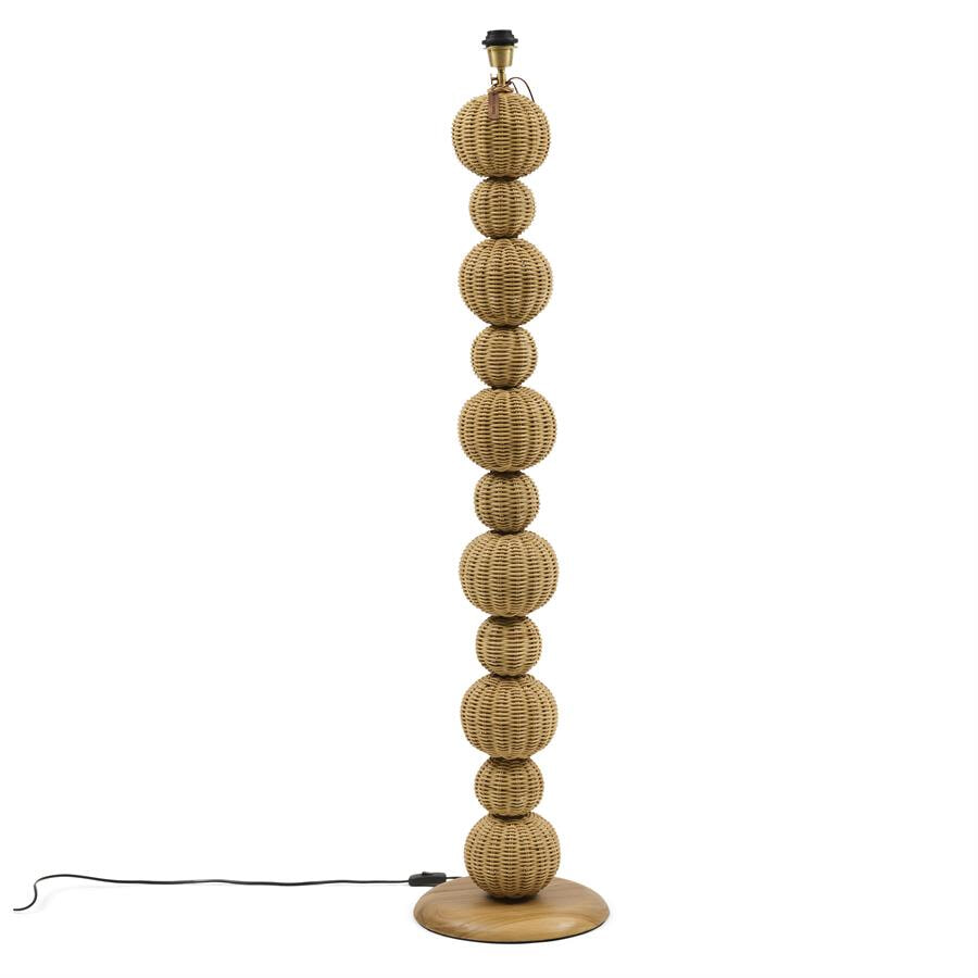 Rivièra Maison Vloerlamp Bello Rattan, 140cm (excl. kap) - Naturel