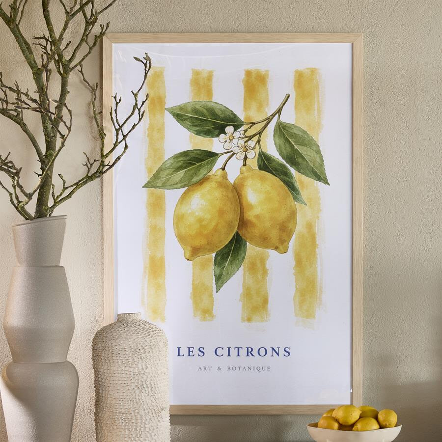 Rivièra Maison Schilderij Les Citrons 125 x 85cm - Geel