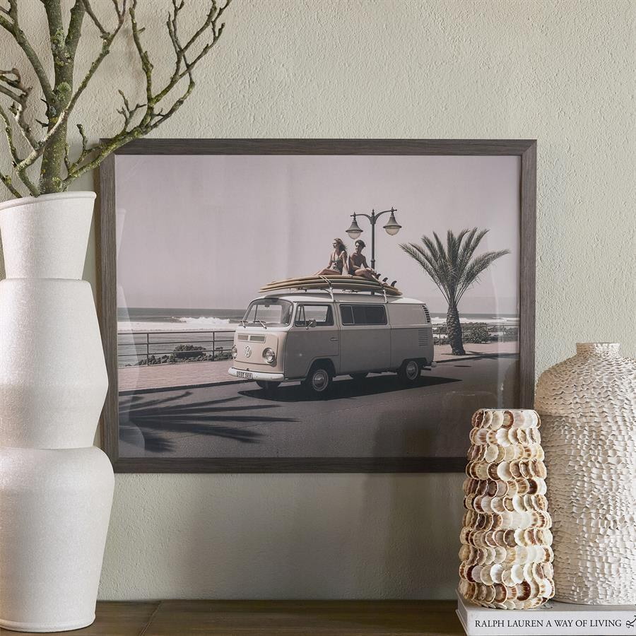 Rivièra Maison Wall Art Sunset Cruiser 85 x 65cm - Bruin