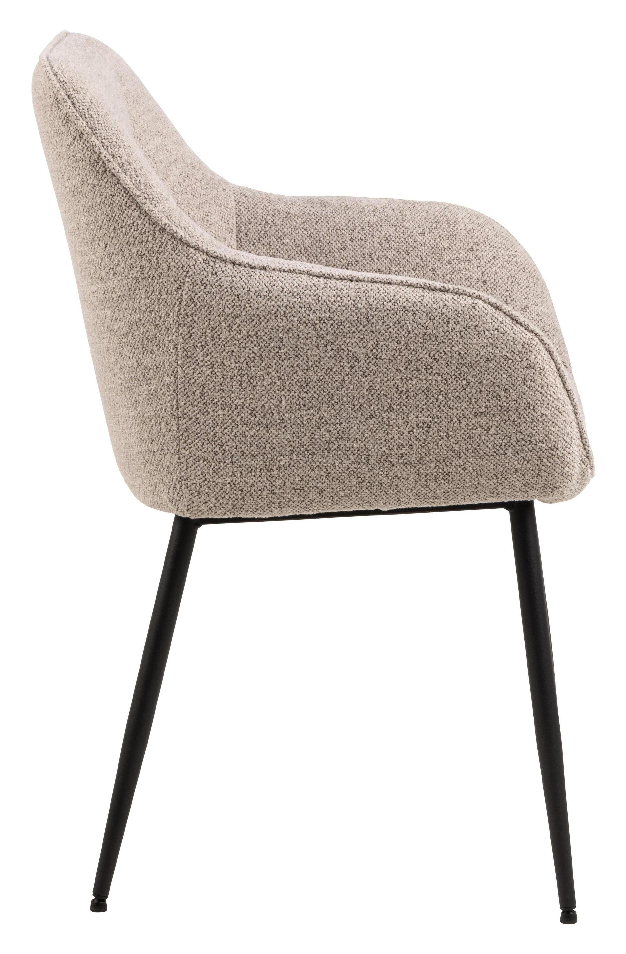 Bendt Eetkamerstoel 'Helena' Bouclé, kleur Beige