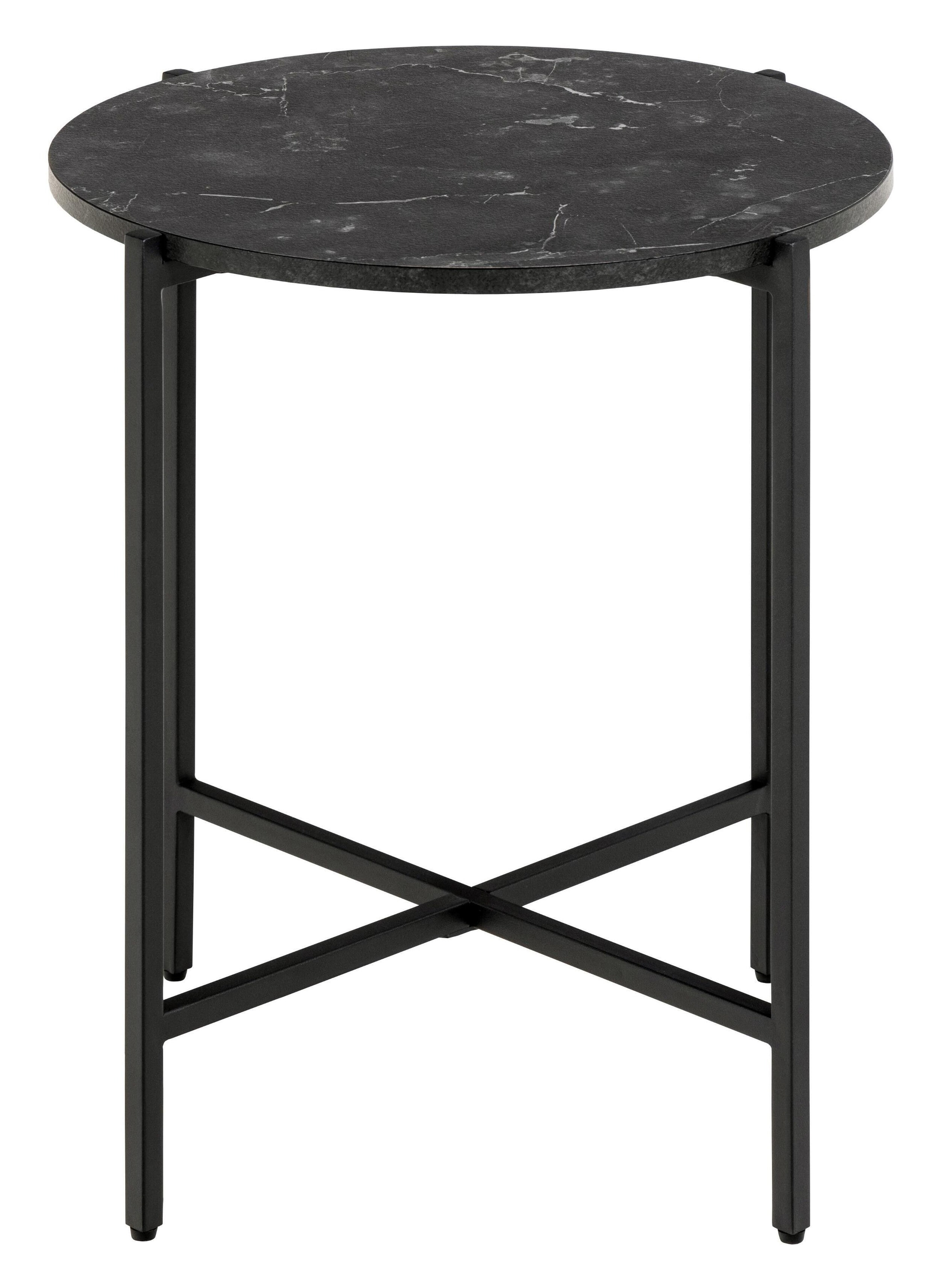 Bendt Ronde Bijzettafel 'Natally' Marmerlook, 40cm