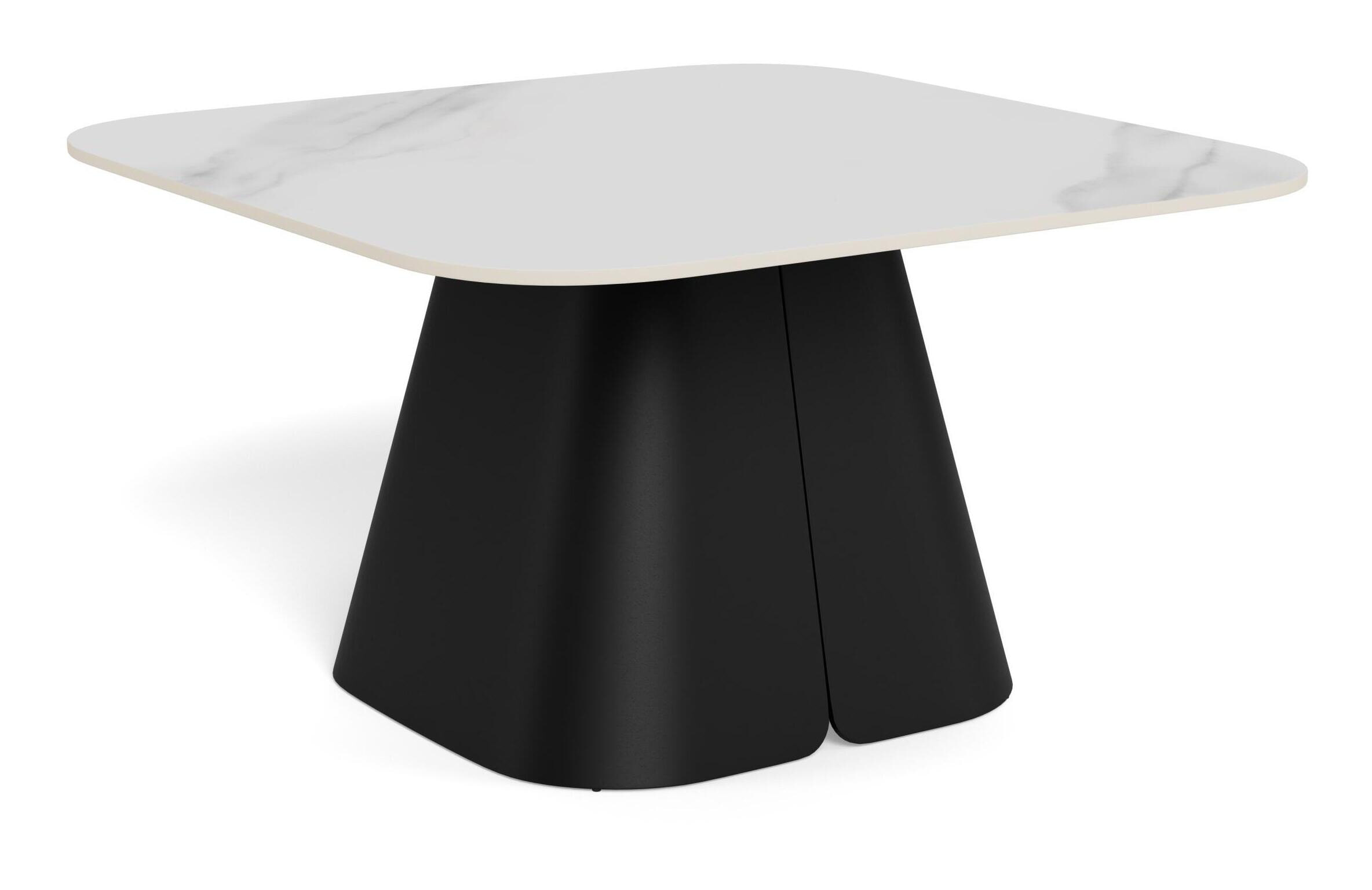 Bendt Salontafel Maryl Marmerlook, 80 x 80cm - Wit