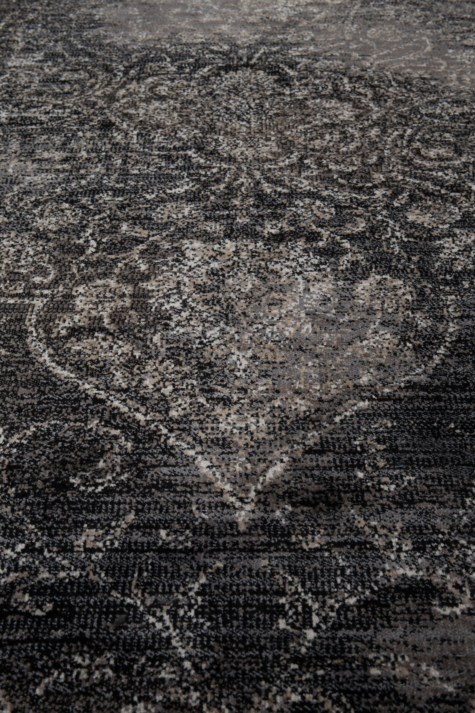 Dutchbone Vloerkleed 'Rugged' 170 x 240cm, kleur Dark
