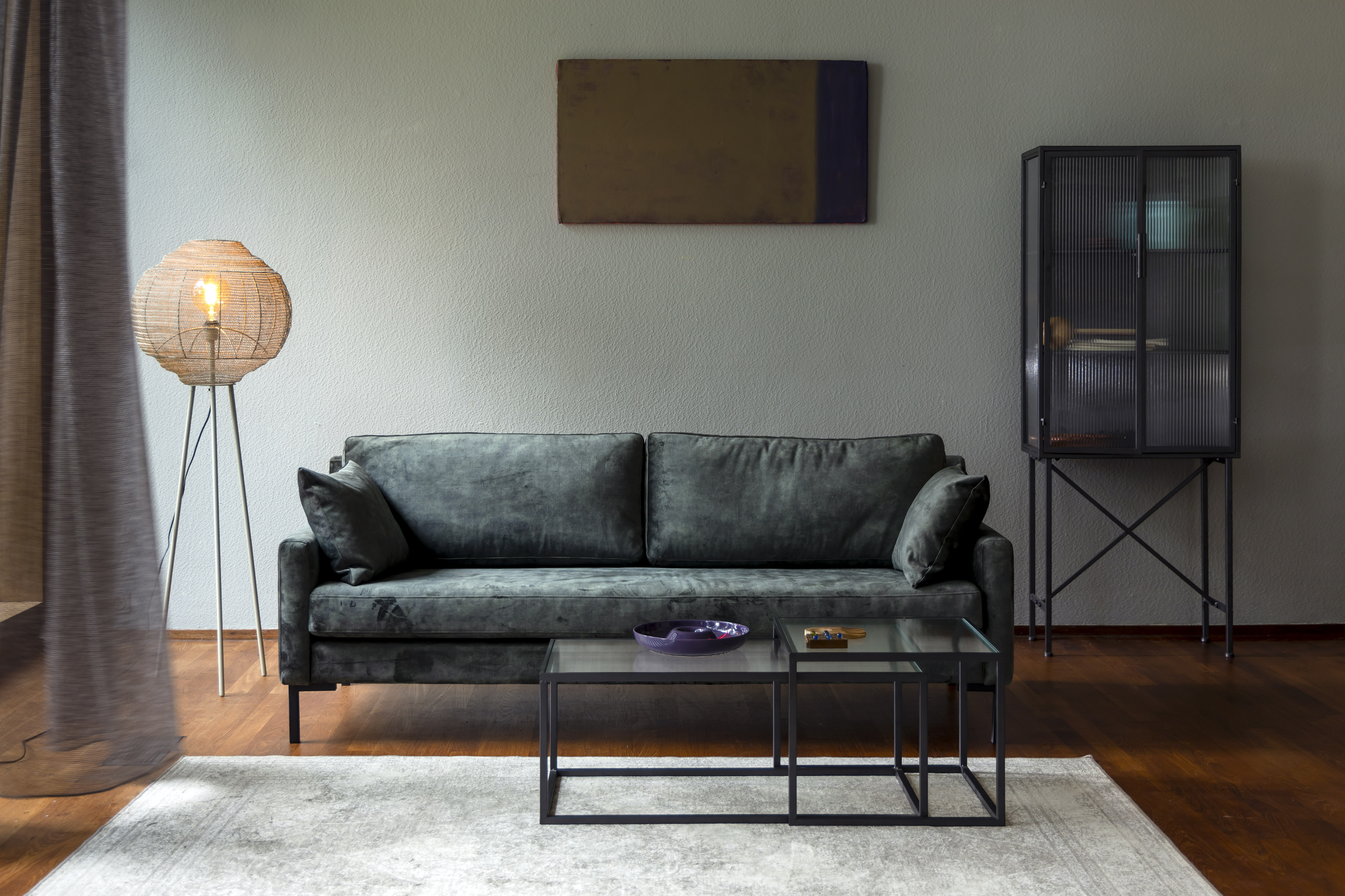 Dutchbone Vloerkleed 'Rugged' 200 x 300cm, kleur Light