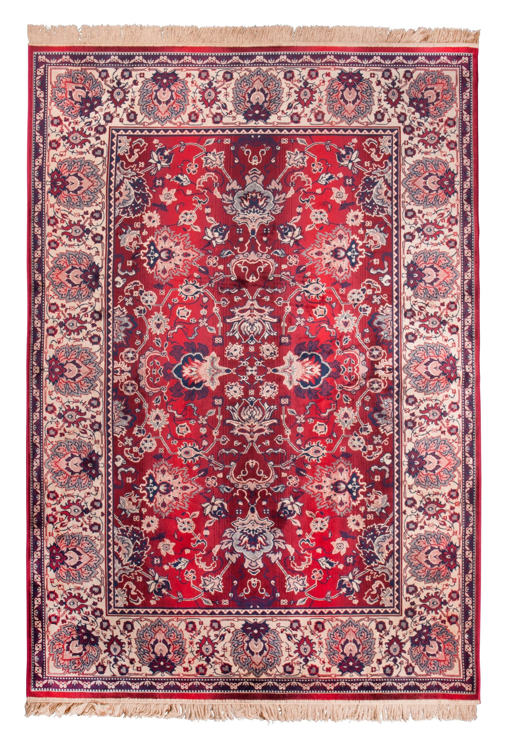 Dutchbone Vloerkleed 'Bid' 170 x 240cm, kleur Old Red