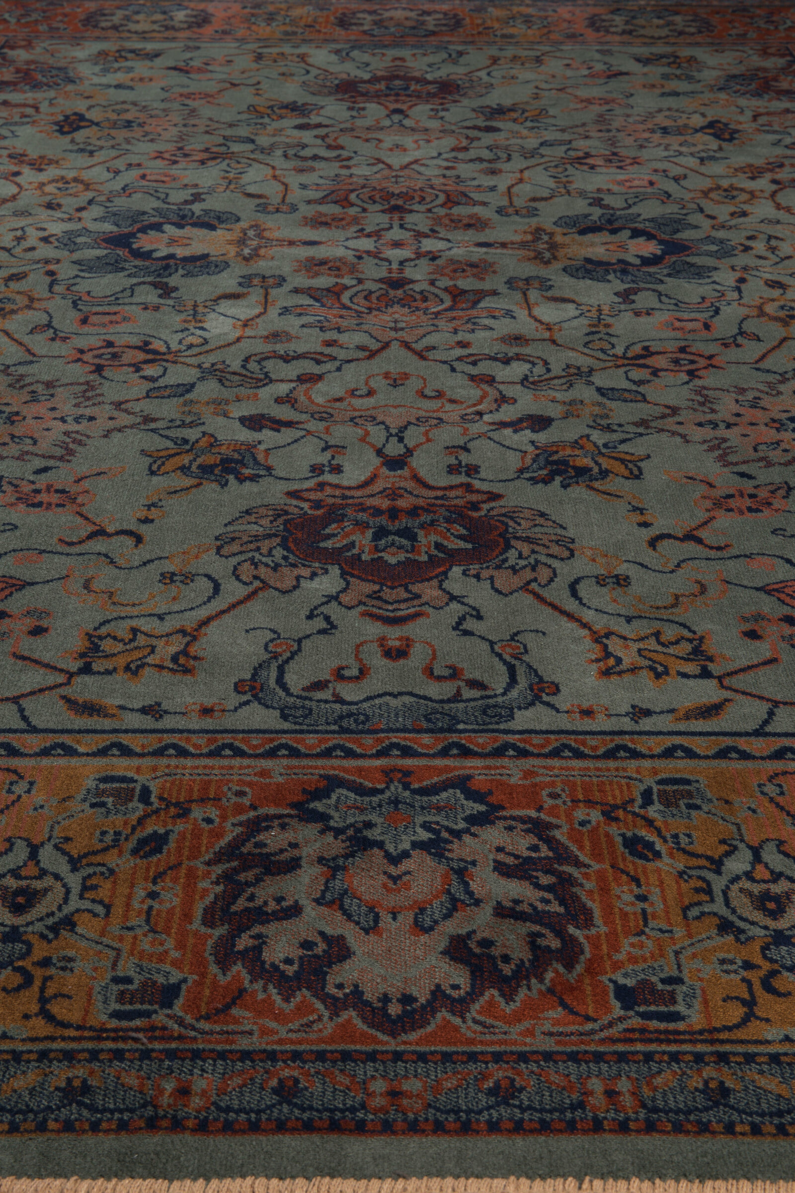 Dutchbone Vloerkleed 'Bid' 170 x 240cm, kleur Old Green
