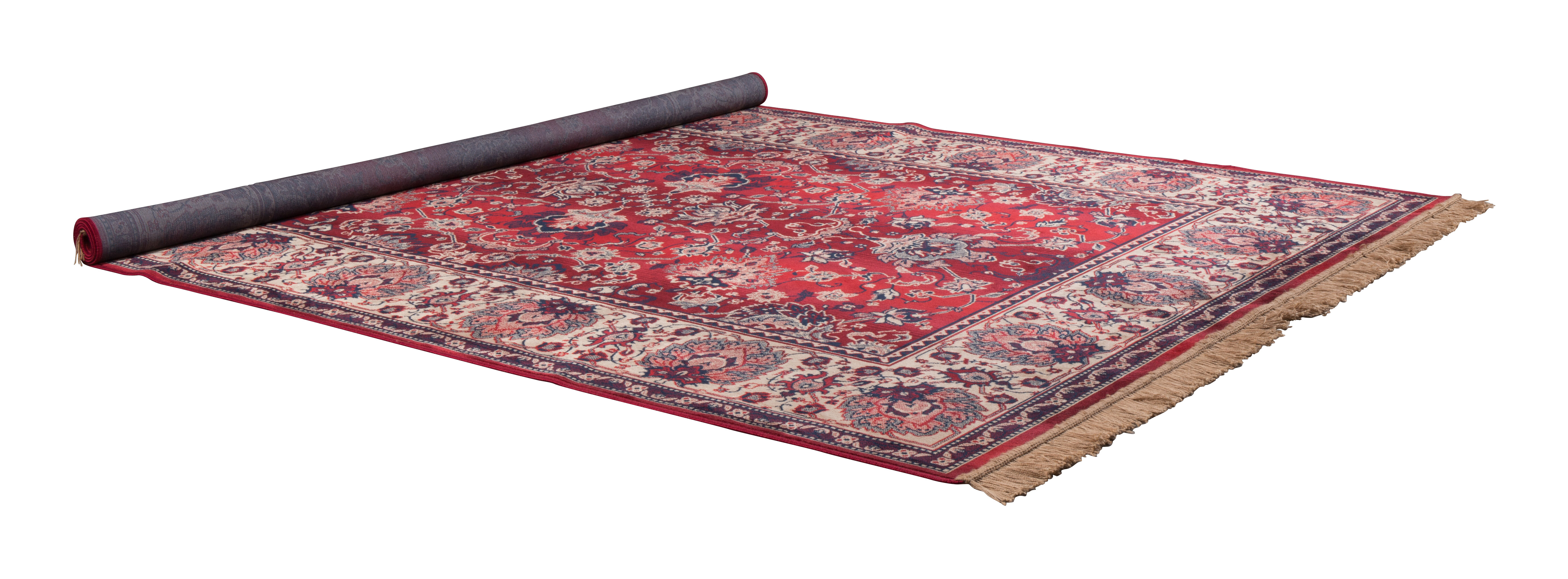 Dutchbone Vloerkleed 'Bid' 200 x 300cm, kleur Old Red