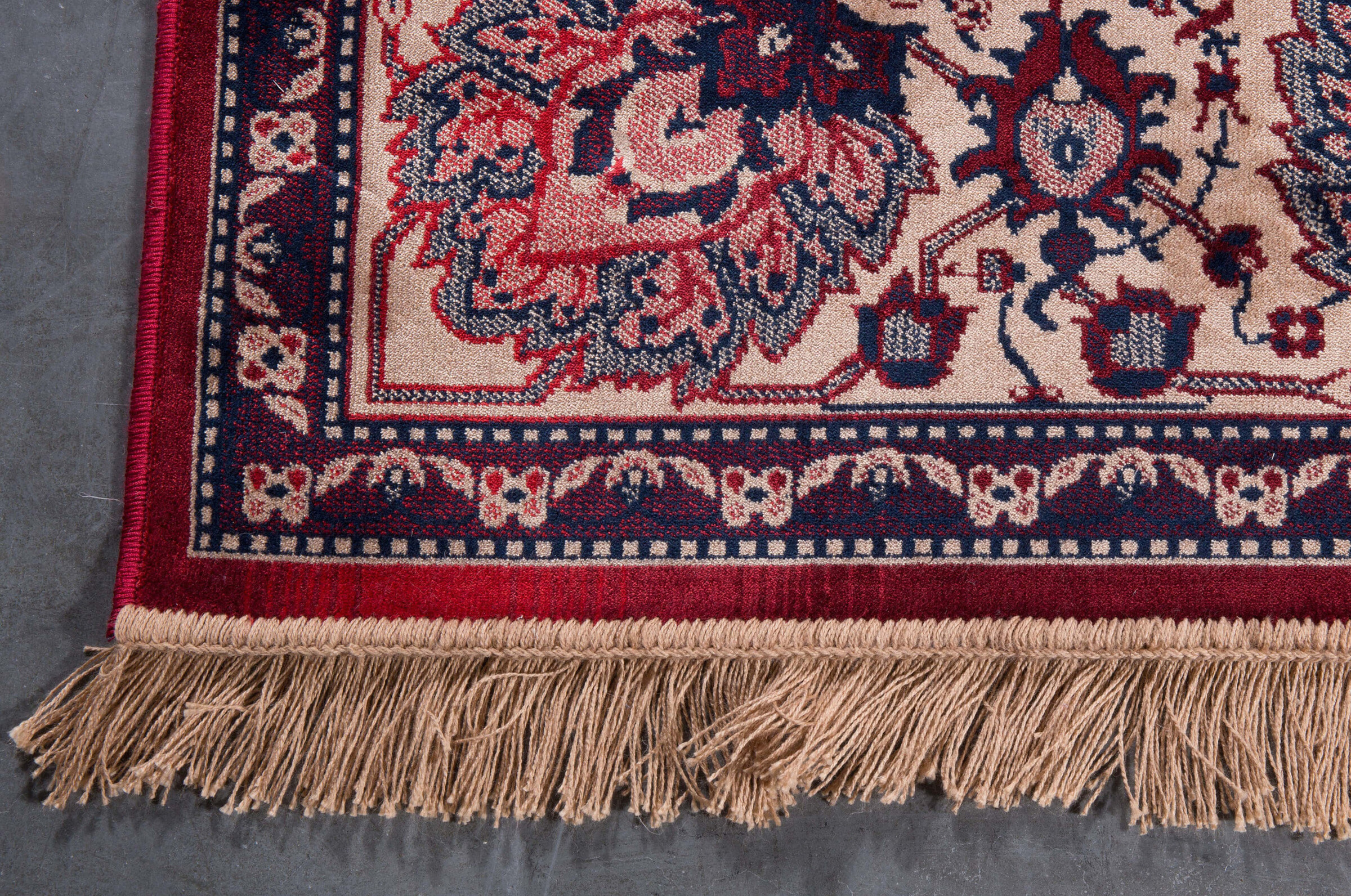 Dutchbone Vloerkleed 'Bid' 200 x 300cm, kleur Old Red
