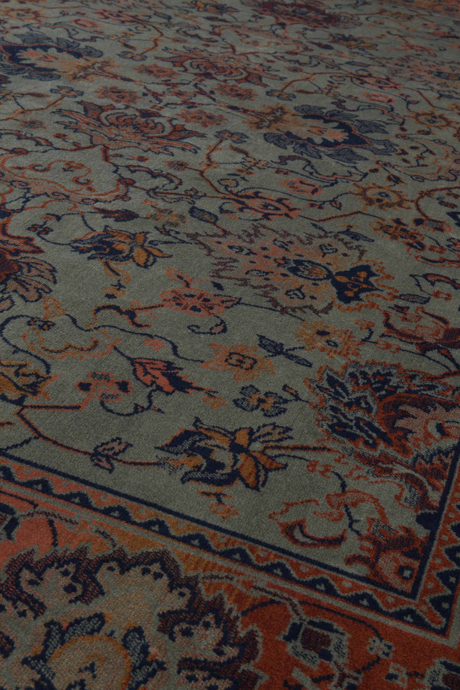 Dutchbone Vloerkleed 'Bid' 200 x 300cm, kleur Old Green
