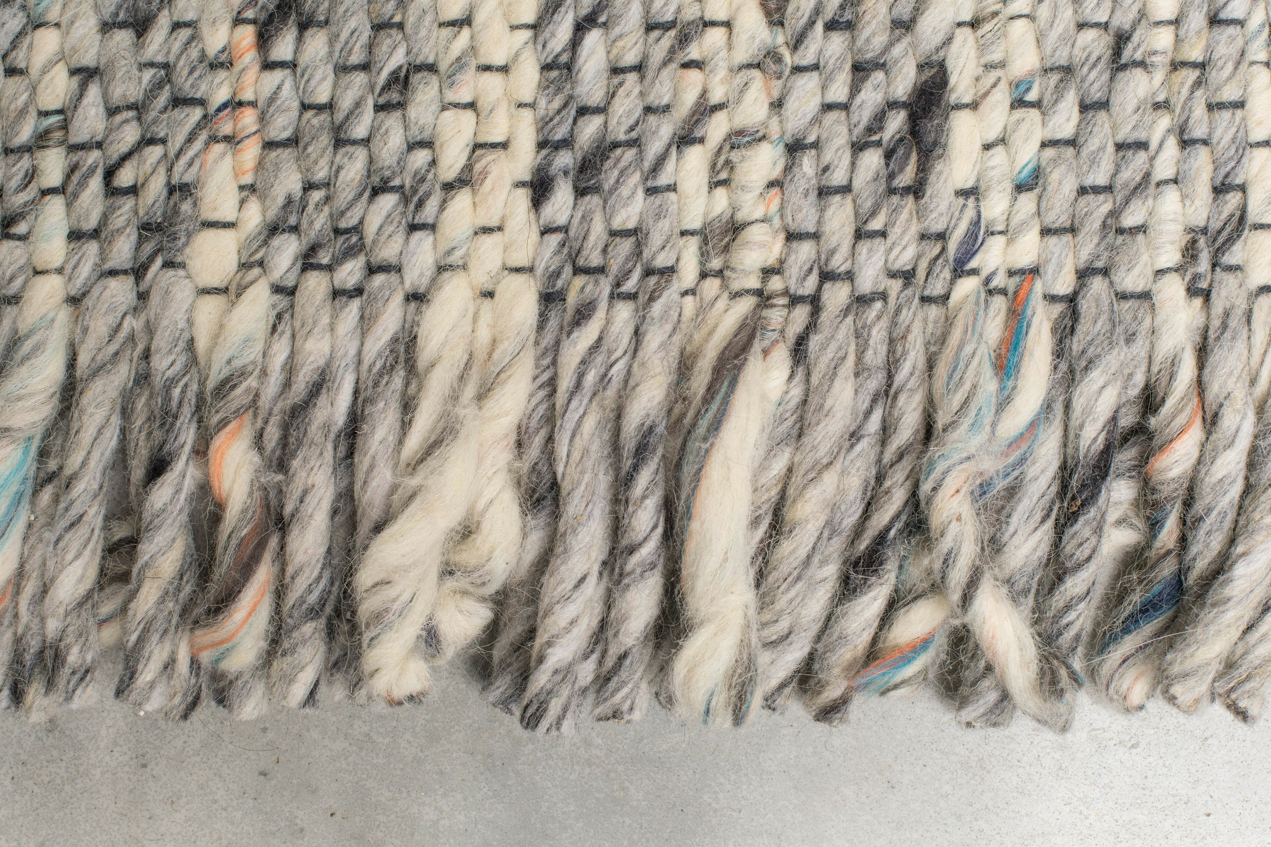 Zuiver Vloerkleed 'Frills' 170 x 240cm, kleur Grijs/Blauw