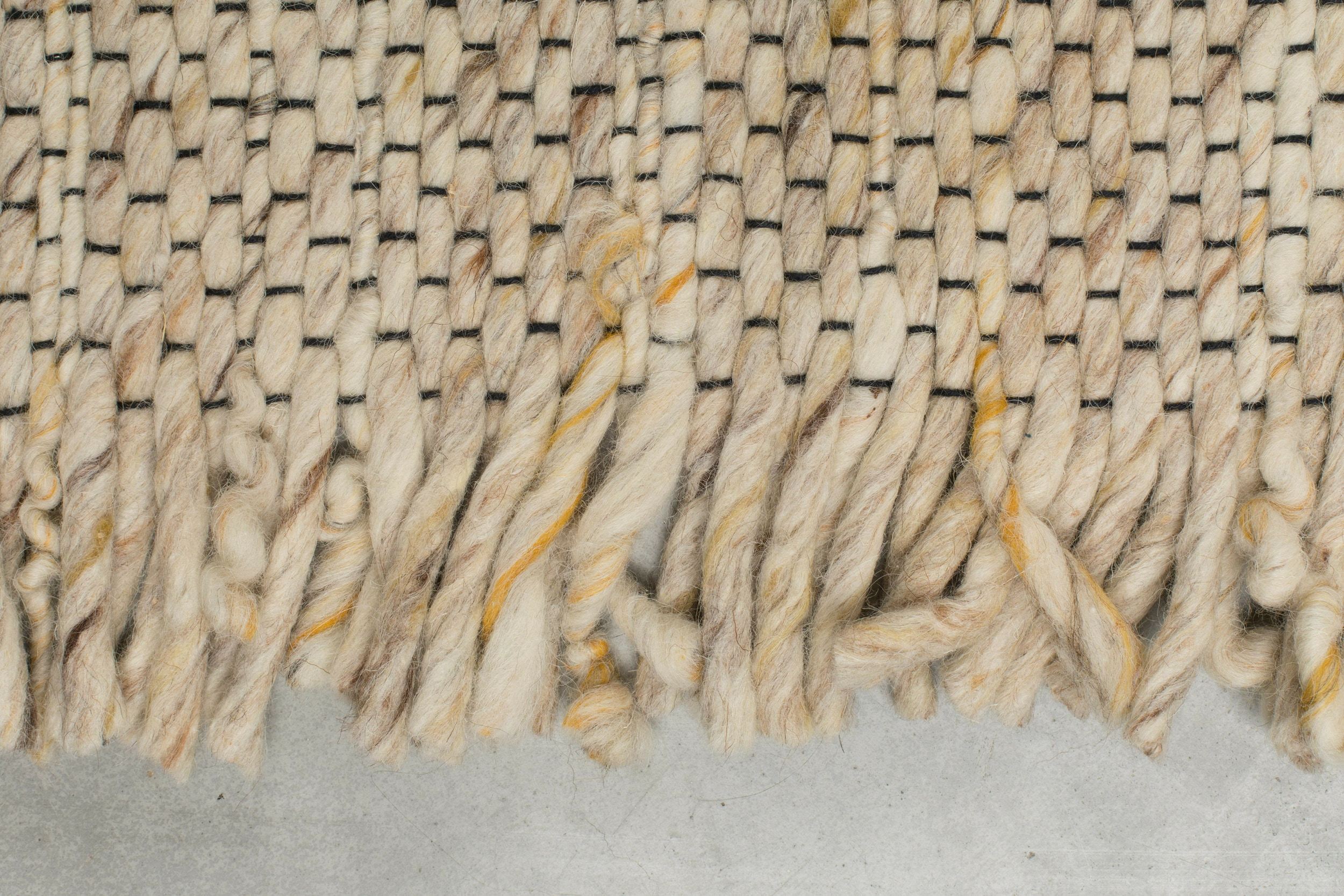 Zuiver Vloerkleed 'Frills' 170 x 240cm, kleur Beige/Geel