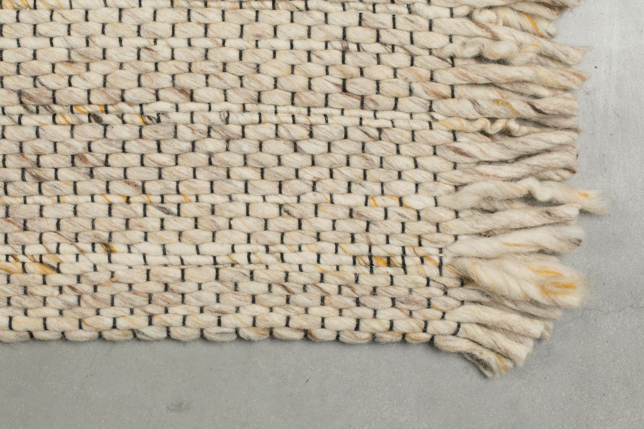 Zuiver Vloerkleed 'Frills' 170 x 240cm, kleur Beige/Geel